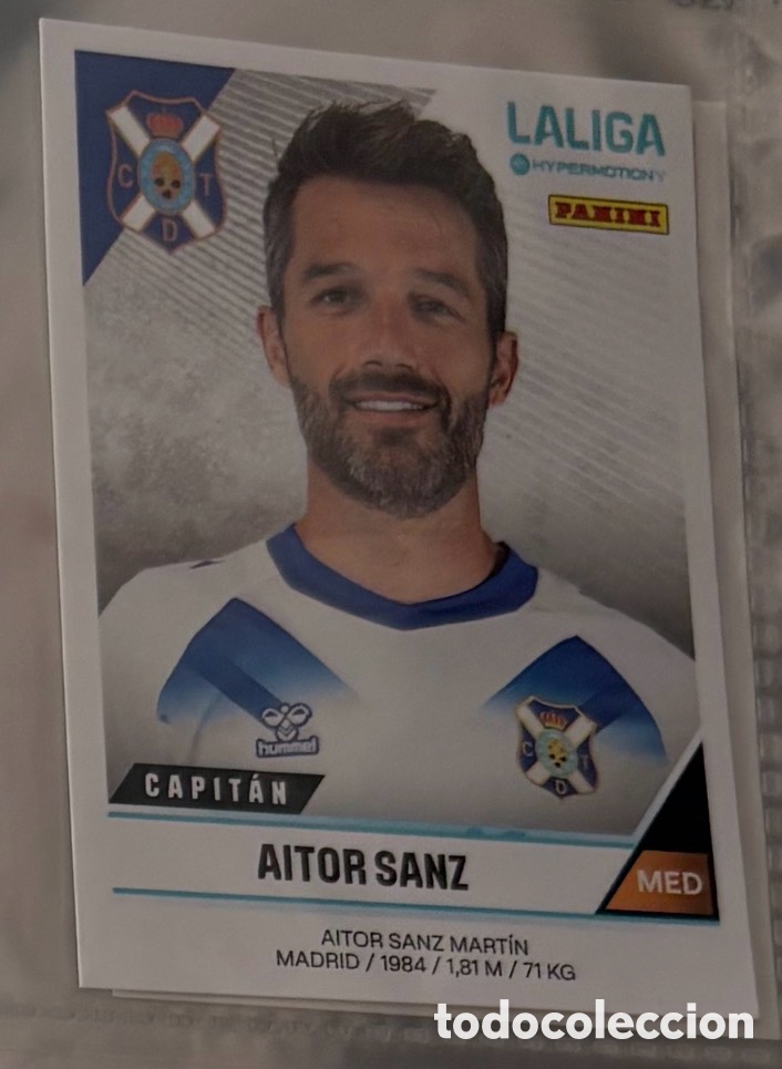 Colecionismo Cromos antigos: AITOR SANZ STICKER CROMO CD TENERIFE 2024 2025