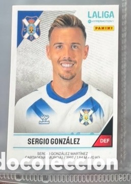 Colecionismo Cromos antigos: SERGIO GONZ&Aacute;LEZ STICKER CROMO CD TENERIFE 2024 2025