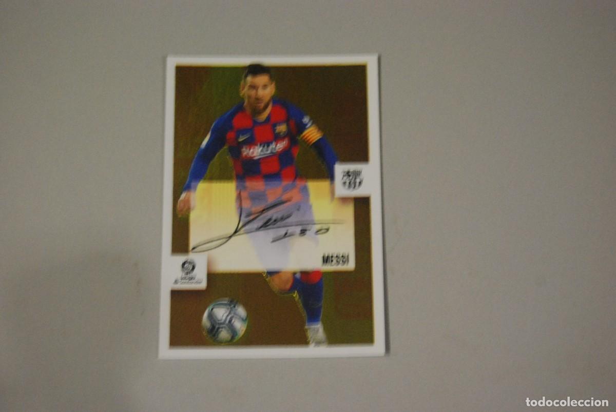 Coleccionismo Cromos antiguos: MESSI F.C. BARCELONA CROMO FIRMADO N&ordm; 16 LIGA SANTANDER 2020-21 (VER FOTOGRAFIAS)