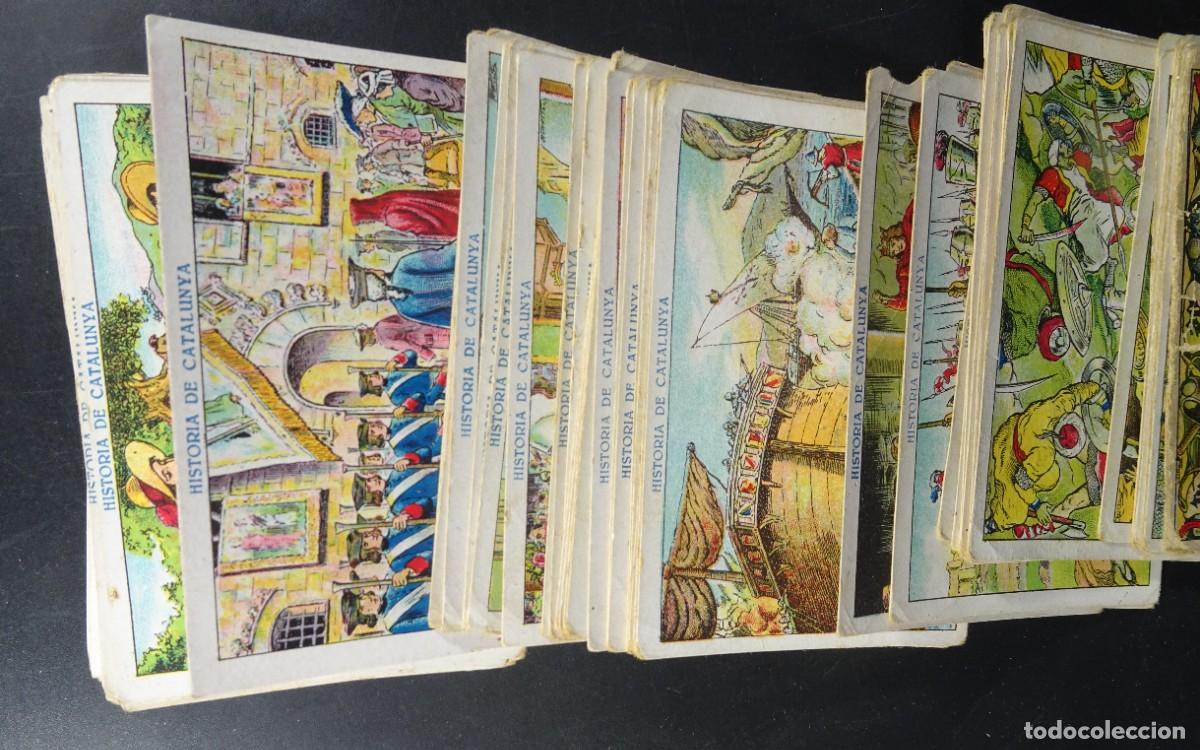 Collectable Antique Stickers: LOTE DE 85 CROMOS HISTORIA DE CATALUNYA ,CHOCOLATES JUNCOSA, DIFERENTES SIN PEGAR, VER FOTOS