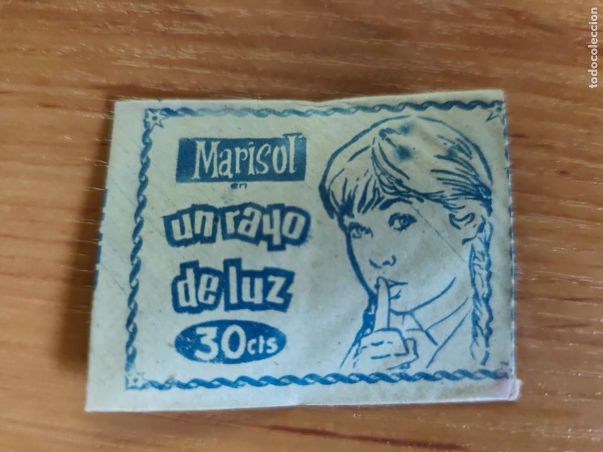Coleccionismo Cromos antiguos: Sobre de cromos. Un rayo de luz sin abrir. Marisol. Fher