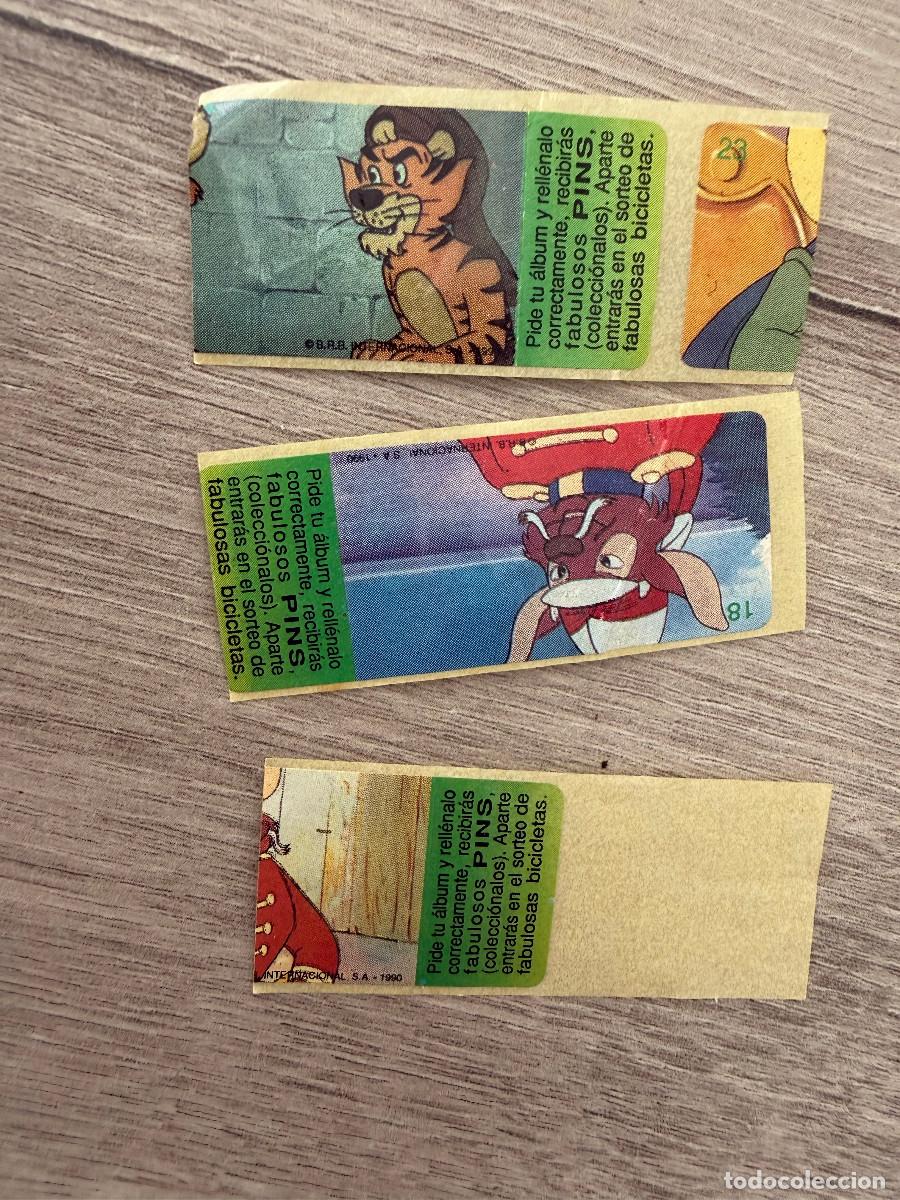 Collectable Antique Stickers: 3 pegatinas cromos chicle Sandokan - con defecto