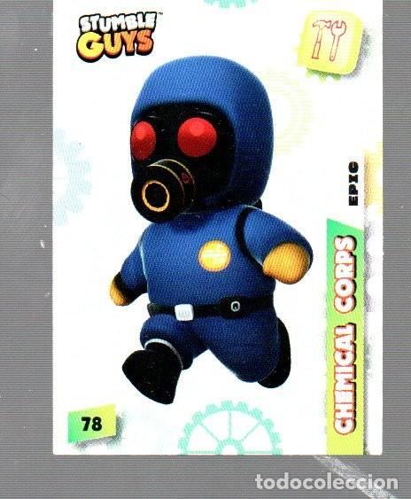 Collectable Antique Stickers: CROMOS DE STUMBLE GUYS DE PANINI DEL A&Ntilde;O 2023 N&ordm; 78 CHEMICAL CORPS