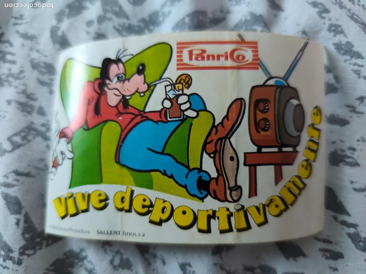 Coleccionismo Cromos antiguos: PEGATINA PANRICO GOOFY - VIVE DEPORTIVAMENTE