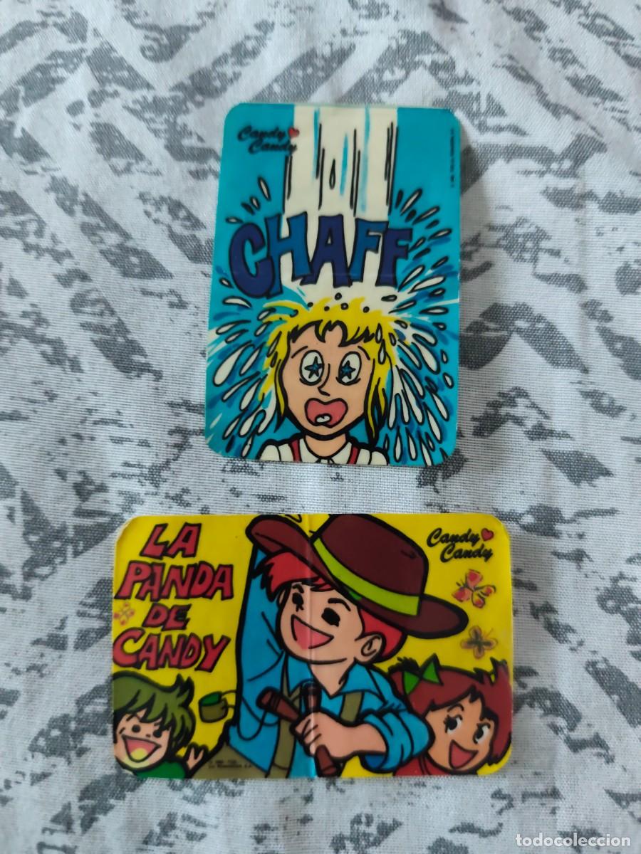 Coleccionismo cromos antiguos: 2 cromos Candy Candy de Phoskitos 22 y 14 con trasera - Foto 1