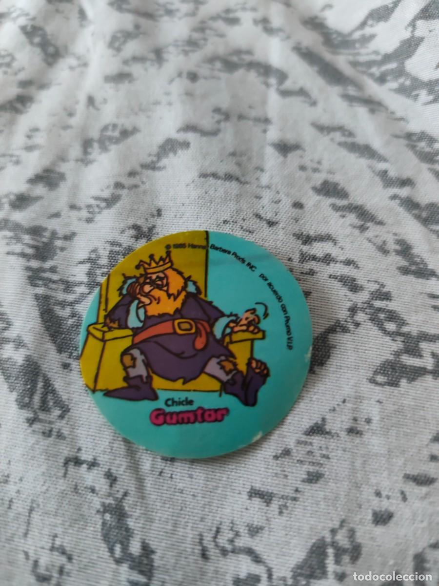 Coleccionismo Cromos antiguos: CROMO SIN PEGAR REDONDO ADHESIVO CHICLE GUMTAR 1985 HANNA BARBERA The Biskitts SPINNER CHEWING GUM