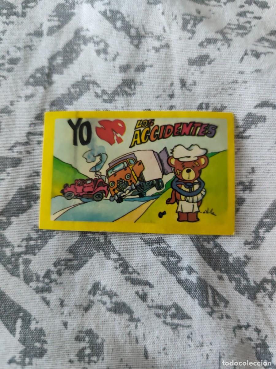 Coleccionismo Cromos antiguos: CROMO Adhesivo Bimbo. Yo detesto Los accidentes NUMERO 1