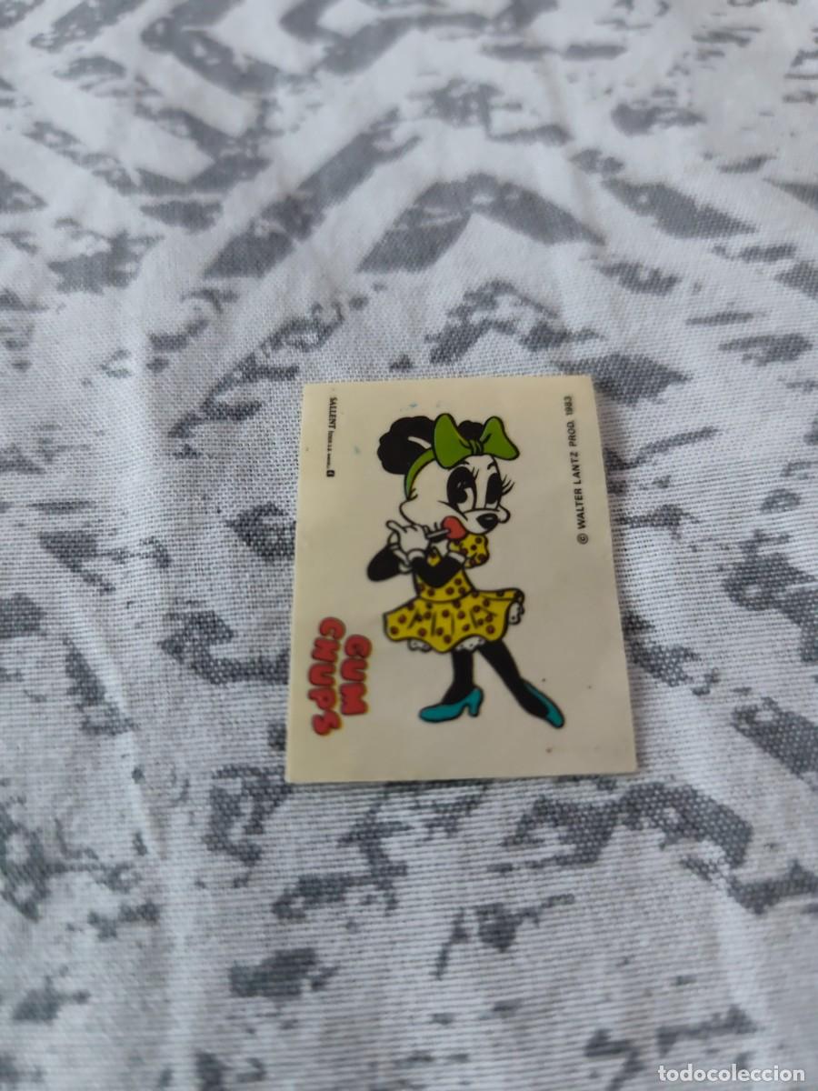 Coleccionismo Cromos antiguos: GUM CHUPS. WALTER LANTZ. SALLENT HERMANOS S.A. DE SABADELL 1983. PEGATINA ADHESIVO. RARA.