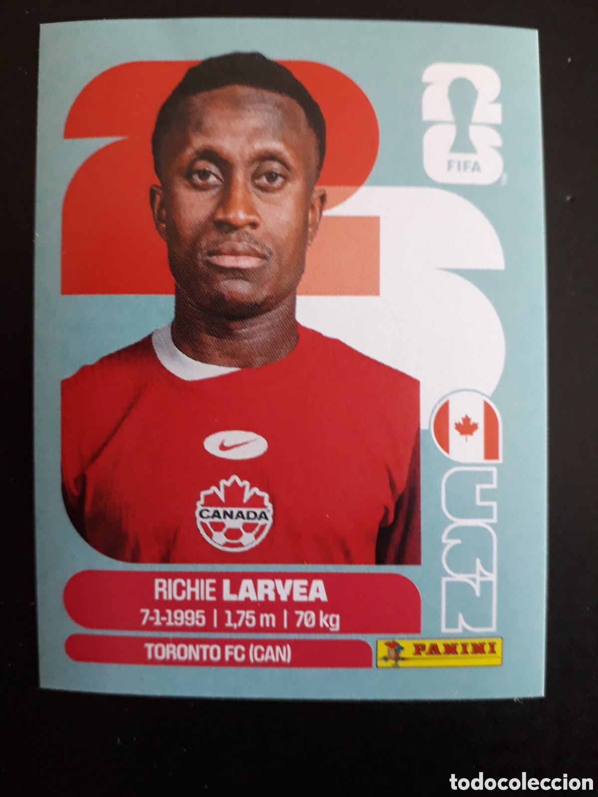 Coleccionismo Cromos antiguos: LARVEA CANAD&Aacute; CAN 6 MUNDIAL F&Uacute;TBOL 2026 FIFA WORLD CUP PANINI SIN PEGAR PEDIDO M&Iacute;NIMO 3&euro;