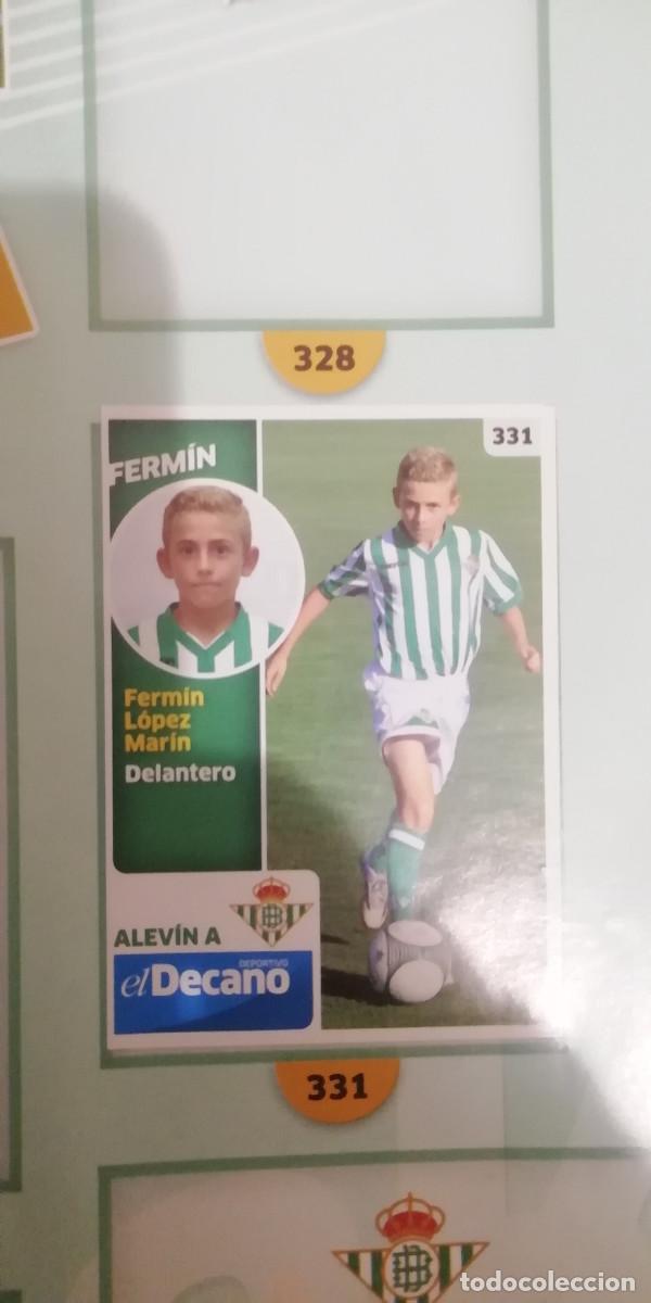 Coleccionismo Cromos antiguos: CROMO FERMIN LOPEZ REAL BETIS ALEVIN