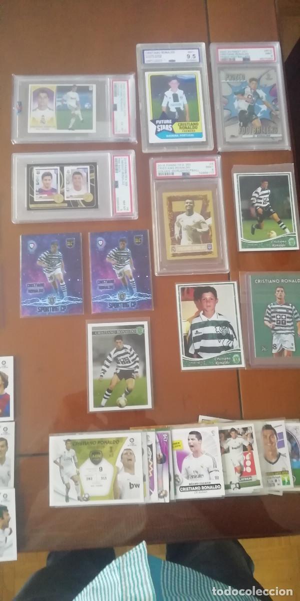 Coleccionismo Cromos antiguos: CROMOS CRISTIANO RONALDO. EXCELENTE LOTE DE 50 CROMOS .