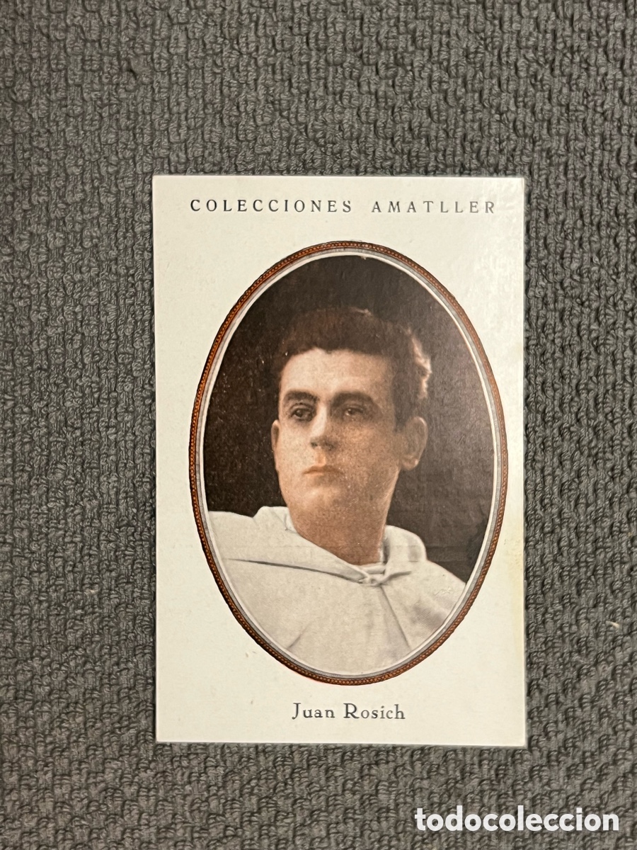 Collectable Antique Stickers: JUAN ROSICH. COLECCIONES AMATLLER, S&Eacute;RIE B, No.14, ARTISTAS DE CINE A&Ntilde;OS 20