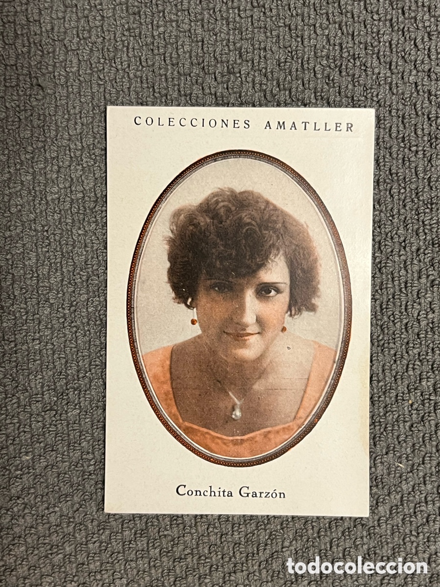 Coleccionismo Cromos antiguos: CONCHITA GARZON. COLECCIONES AMATLLER, S&Eacute;RIE B, No.9, ARTISTAS DE CINE A&Ntilde;OS 20