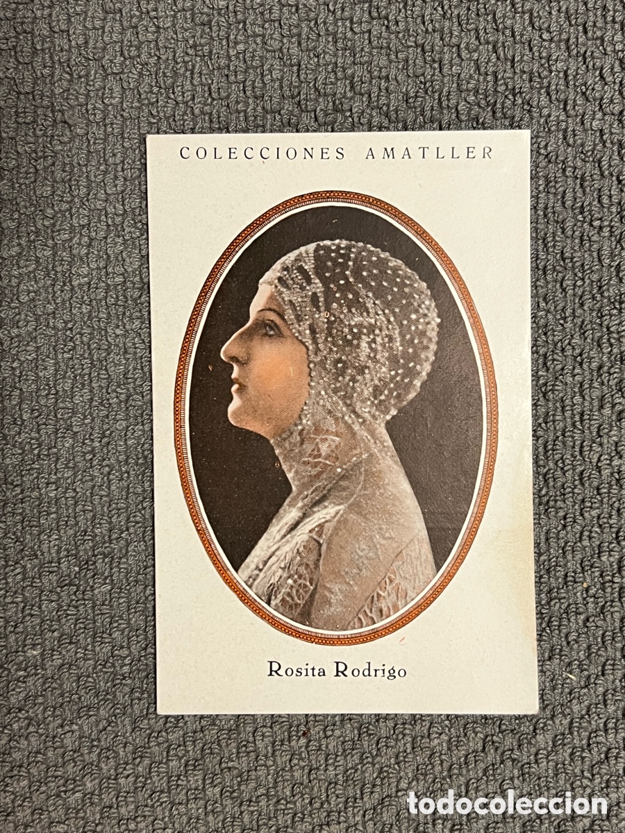 Coleccionismo Cromos antiguos: ROSITA RODRIGO. COLECCIONES AMATLLER, S&Eacute;RIE B, No.7, ARTISTAS DE CINE A&Ntilde;OS 20