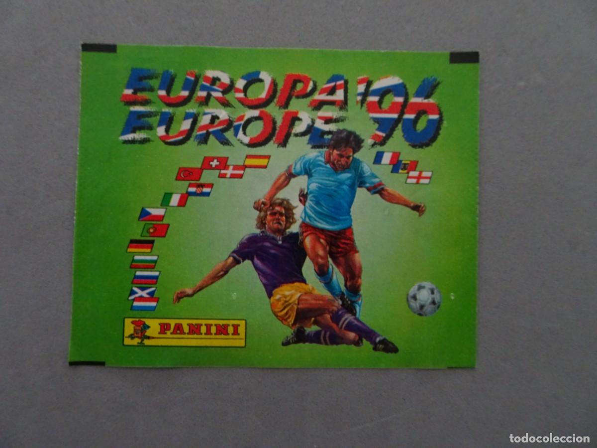 Coleccionismo Cromos antiguos: Sobre cromos sin abrir - cartera cromos abierta vacia - Futebol Europa 96