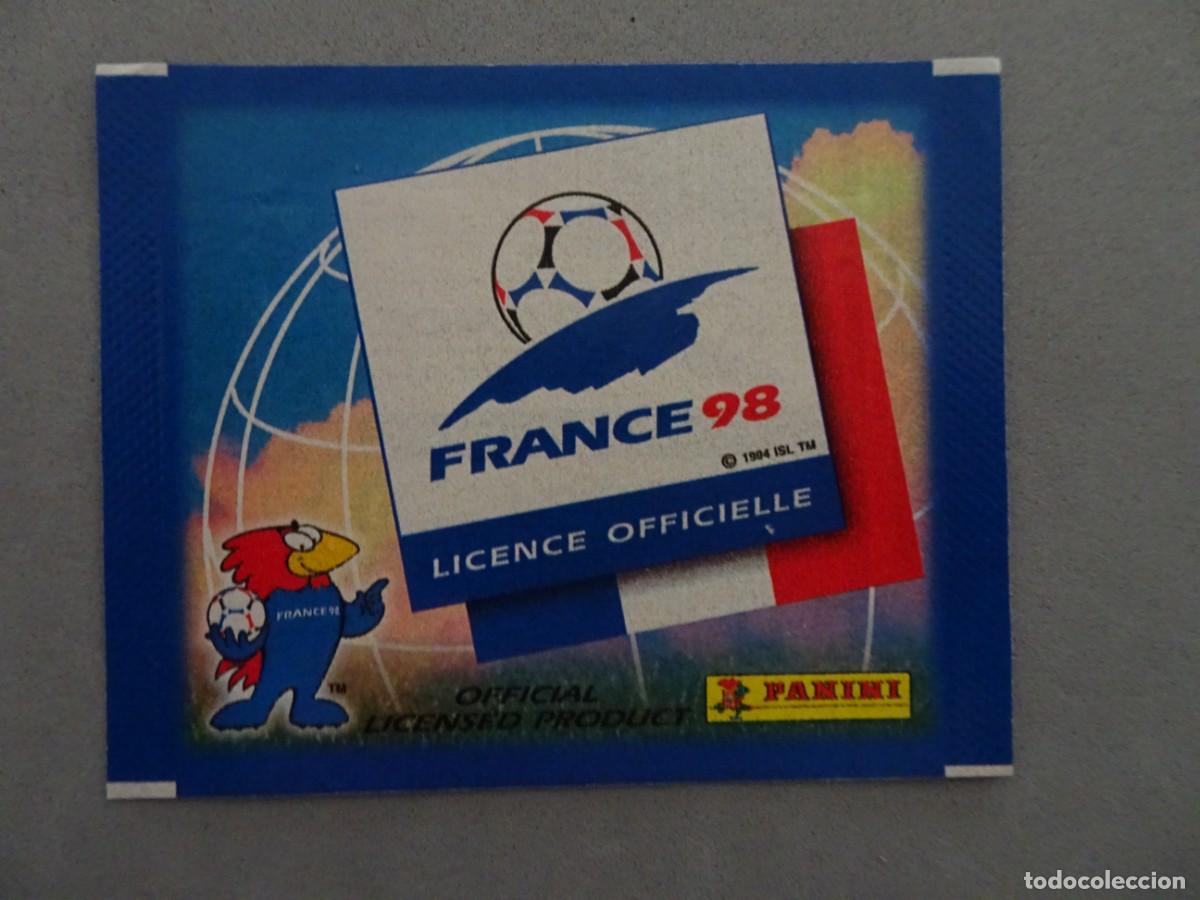 Coleccionismo Cromos antiguos: Sobre cromos sin abrir - cartera cromos abierta vacia -Futebol France 98 Panini