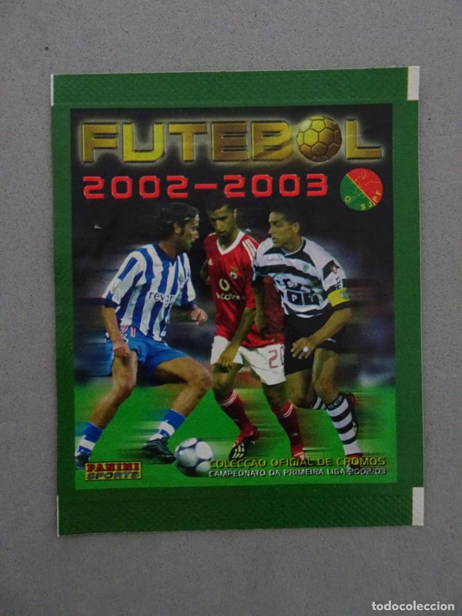 Coleccionismo Cromos antiguos: Sobre cromos sin abrir - cartera cromos abierta vacia - Futebol 2002/2003 Panini