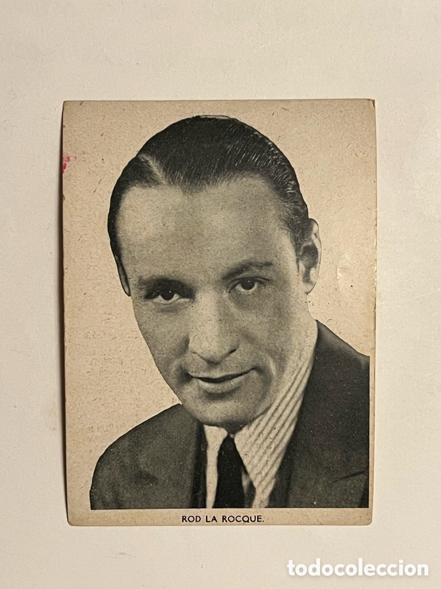 Coleccionismo Cromos antiguos: ROD LA ROCQUE.. Siluetas del Cine. S/A No.17, Casa Bastida, Barcelona (10x7)