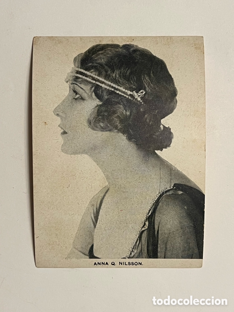 Coleccionismo Cromos antiguos: ANNA Q. NILSSON.. Siluetas del Cine. S/A No.13, Casa Bastida, Barcelona (10x7)