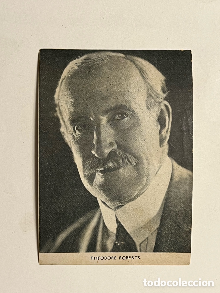 Coleccionismo Cromos antiguos: THEDORE ROBERTS.. Siluetas del Cine. S/A No.7, Casa Bastida, Barcelona (10x7)