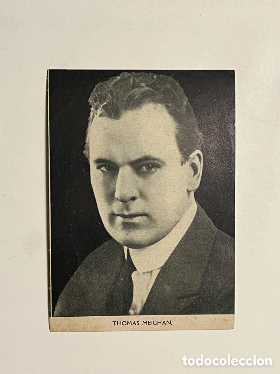 Coleccionismo Cromos antiguos: THOMAS MEIGHAM.. Siluetas del Cine. S/A No.4, Casa Bastida, Barcelona (10x7)