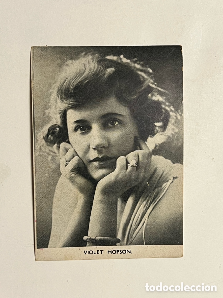 Coleccionismo Cromos antiguos: VIOLET HOPSON.. Siluetas del Cine. S/A No.2, Casa Bastida, Barcelona (10x7)