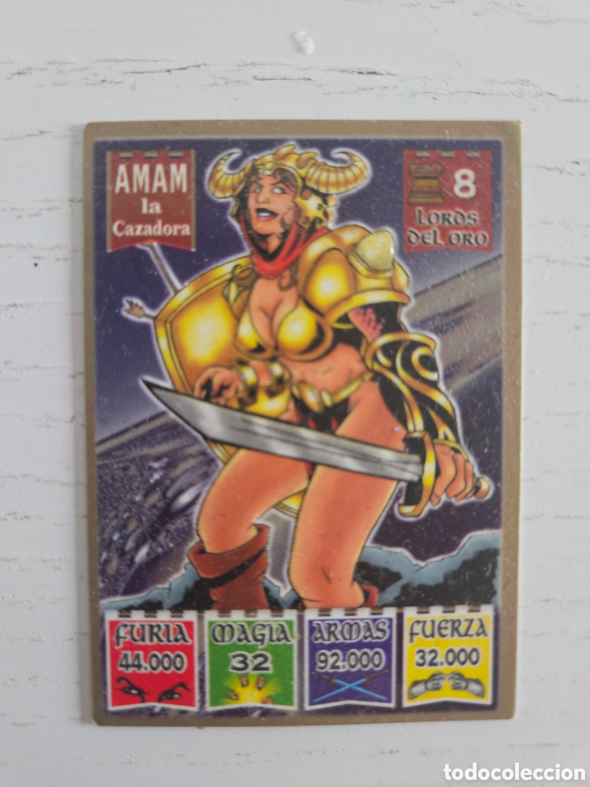 Coleccionismo Cromos antiguos: Cromo Premium pastelitos bollycao Bolly Kaos The Legend Amam La Cazadora
