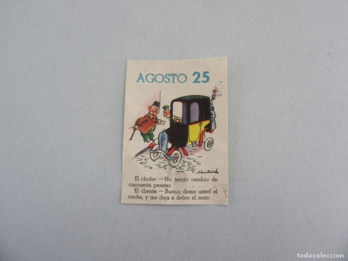 Coleccionismo Cromos antiguos: Cromo del &Aacute;lbum del Buen Humor 365 chistes. Agosto 25.