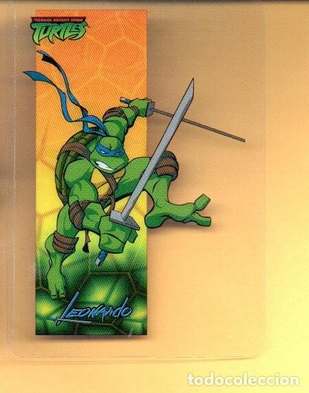 Coleccionismo Cromos antiguos: CROMO LAMINCARDS DE EDIBAS NINJA N&ordm; 011 DE LEONARDO CARTA PERSONAJE PL&Aacute;STICO