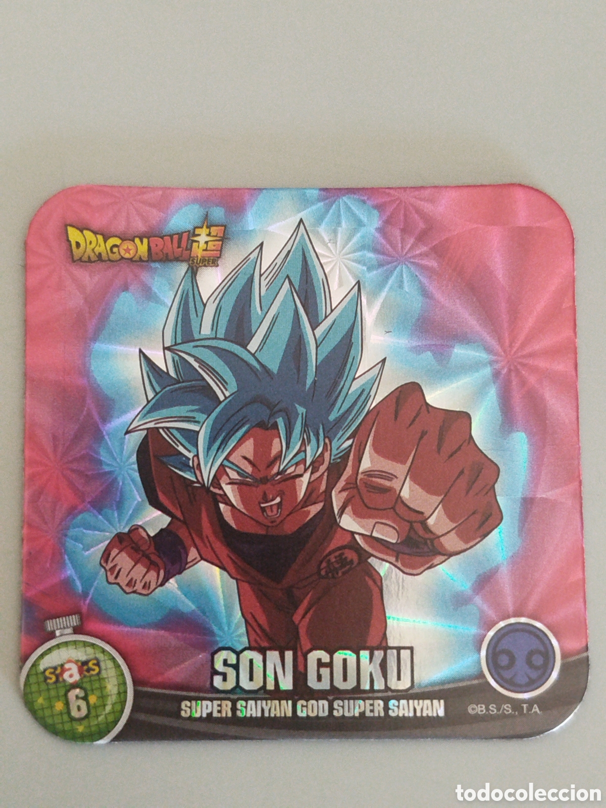 Coleccionismo Cromos antiguos: STAKS DRAGON STAKS DRAGON BALL Z - SON GOKU - N&ordm; 006 / 6 - PANINI - IMAN (N7B1)