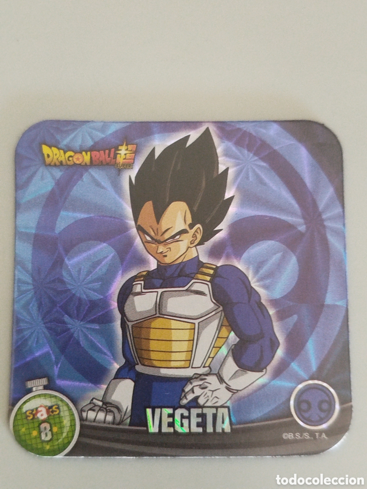 Coleccionismo Cromos antiguos: STAKS DRAGON STAKS DRAGON BALL Z - VEGETA - N&ordm; 008 / 8 - PANINI - IMAN (N7B1)