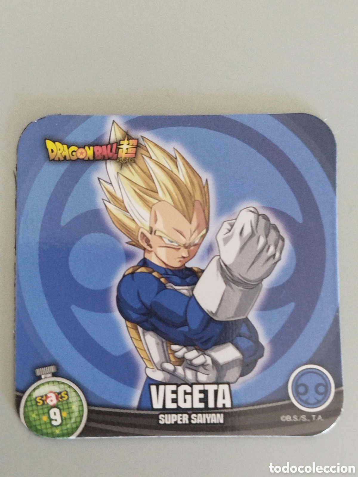 Coleccionismo Cromos antiguos: STAKS DRAGON STAKS DRAGON BALL Z - VEGETA - N&ordm; 009 / 9 - PANINI - IMAN (N7B1)