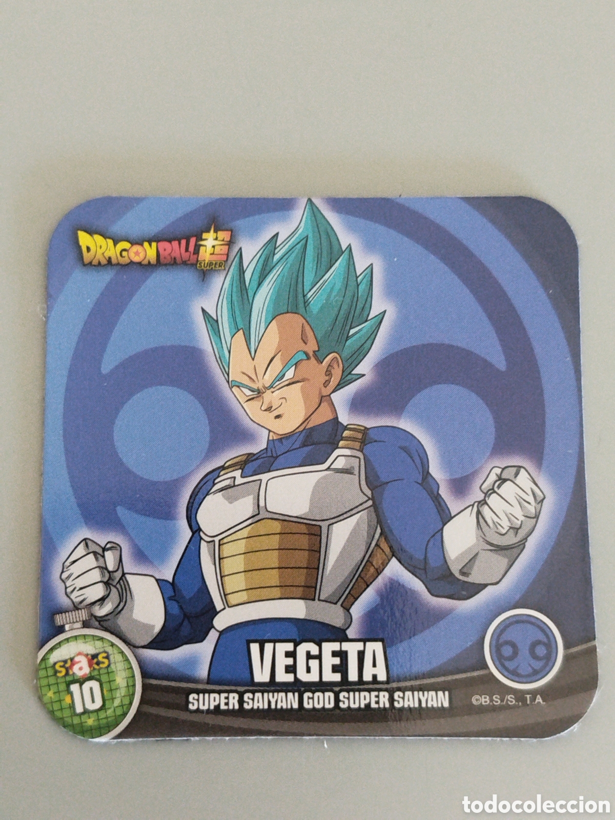 Coleccionismo Cromos antiguos: STAKS DRAGON STAKS DRAGON BALL Z - VEGETA - N&ordm; 010 / 10 - PANINI - IMAN (N7B1)