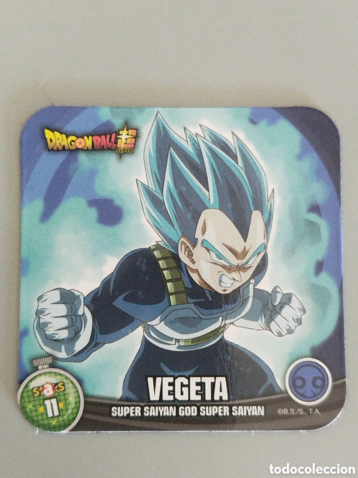 Coleccionismo Cromos antiguos: STAKS DRAGON STAKS DRAGON BALL Z - VEGETA - N&ordm; 011 / 11 - PANINI - IMAN (N7B1)