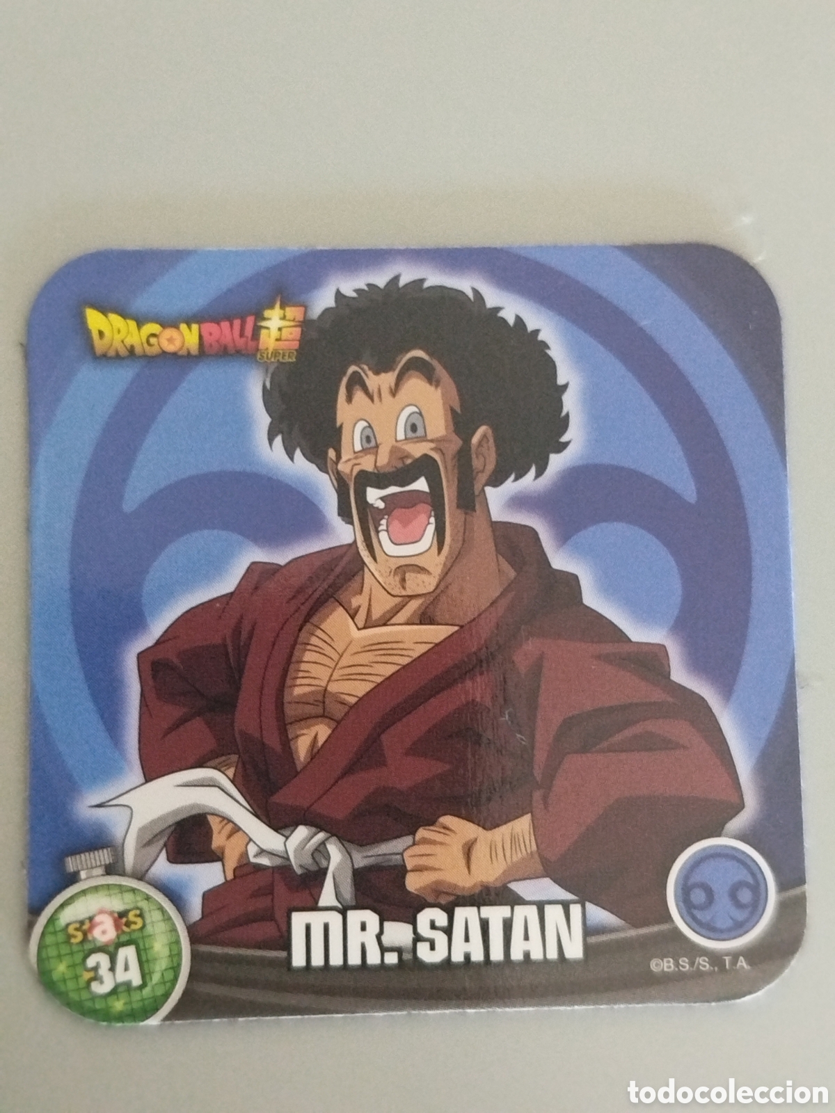 Coleccionismo Cromos antiguos: STAKS DRAGON STAKS DRAGON BALL Z - MR SATAN - N&ordm; 034 / 34 - PANINI - IMAN (N7B1)