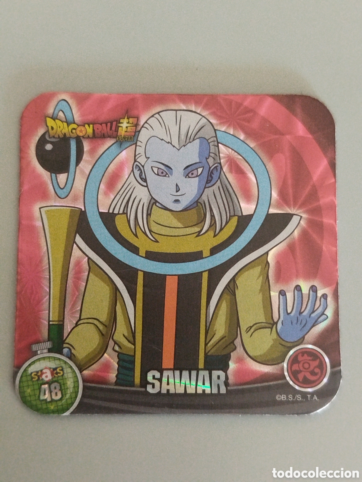 Coleccionismo Cromos antiguos: STAKS DRAGON STAKS DRAGON BALL Z - SAWAR - N&ordm; 048 / 48 - PANINI - IMAN (N7B1)