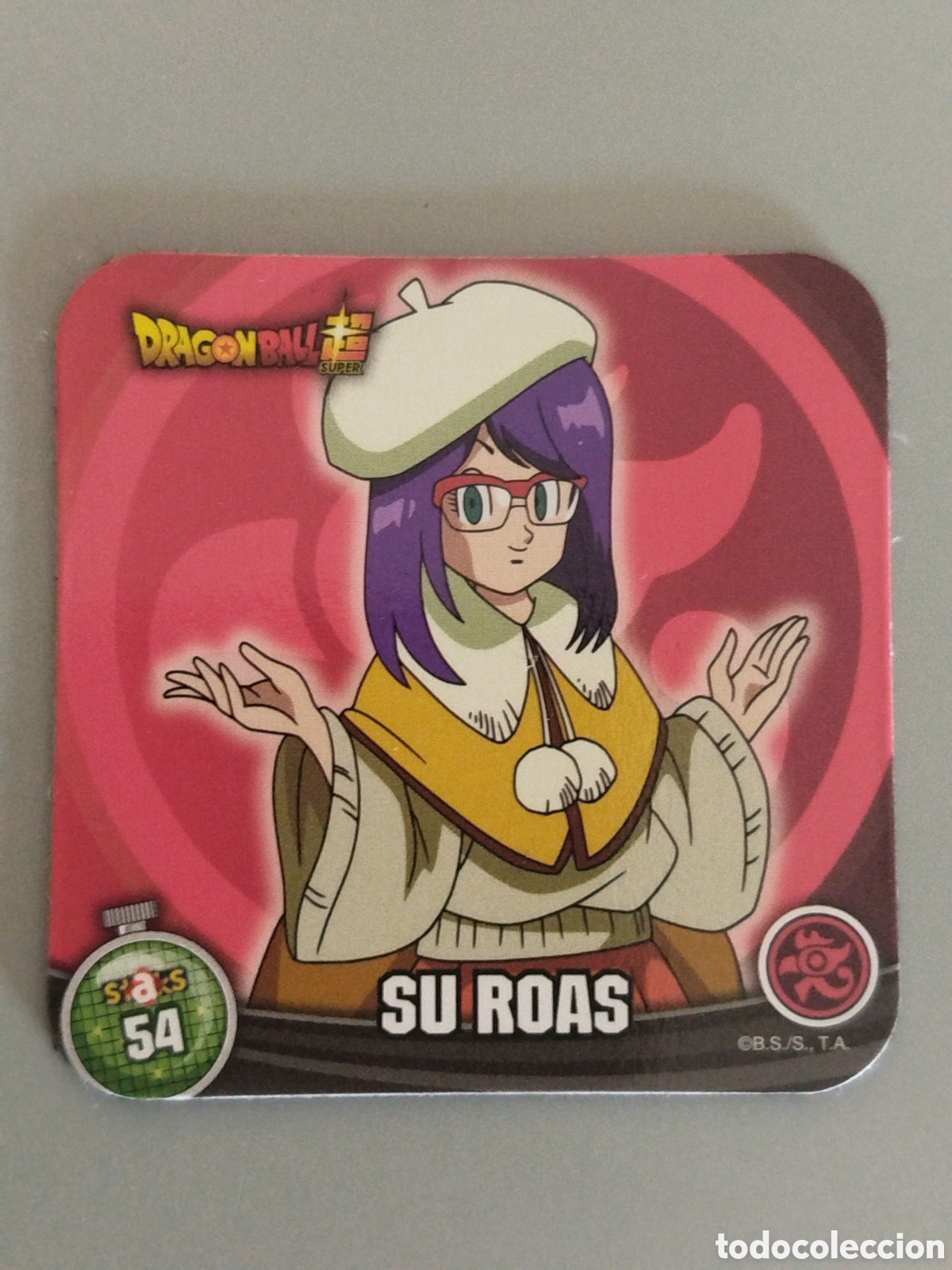 Coleccionismo Cromos antiguos: STAKS DRAGON STAKS DRAGON BALL Z - SU ROAS - N&ordm; 054 / 54 - PANINI - IMAN (N7B1)