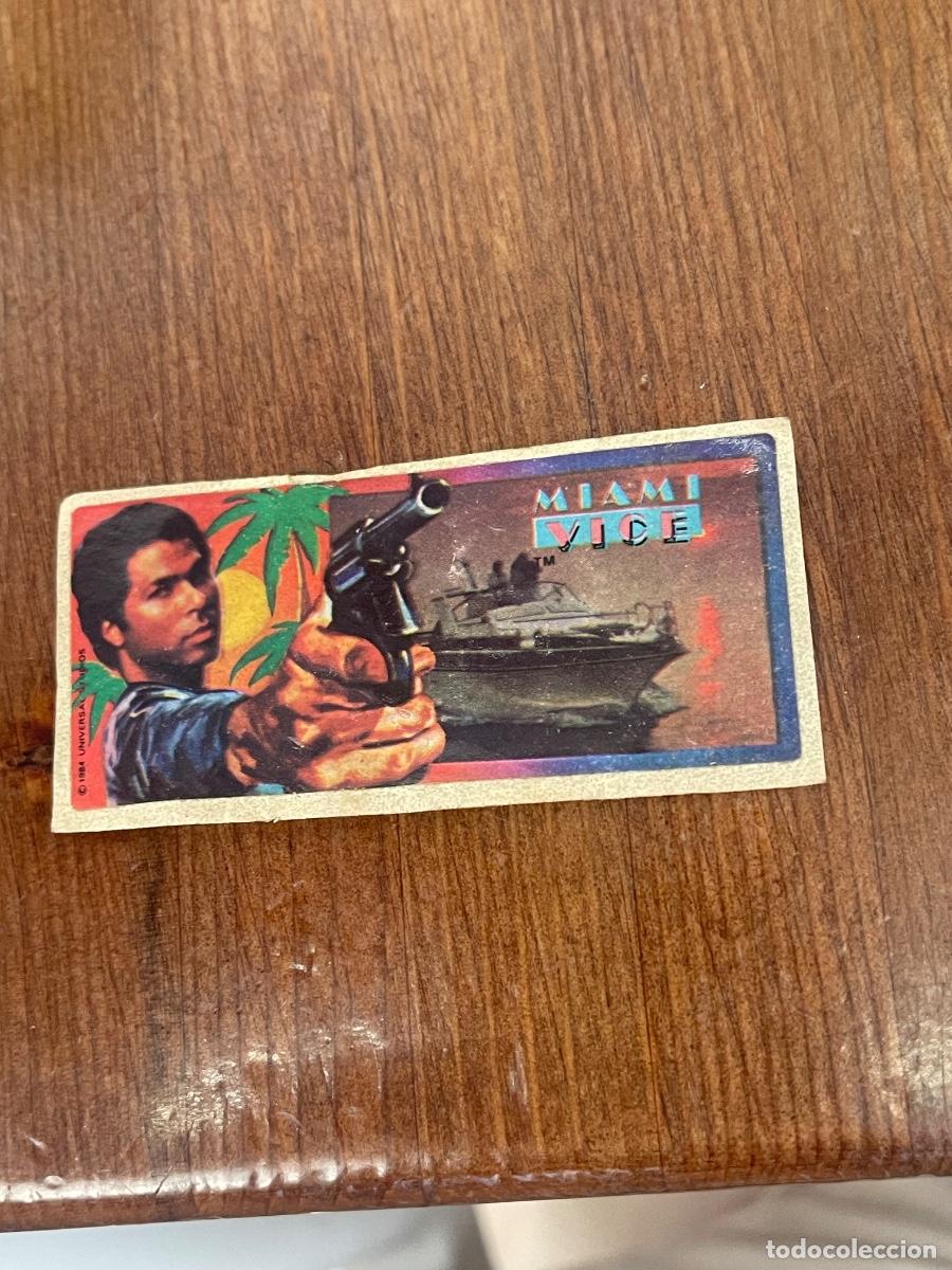Coleccionismo Cromos antiguos: 15. CROMO ANTIGUO CHICLES MIAMI VICE SIN PEGAR
