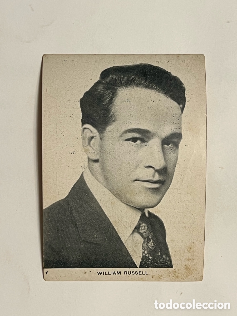 Coleccionismo Cromos antiguos: WILLIAM RUSSELL.. Siluetas del Cine. S/B No.21, Casa Bastida, Barcelona (10x7)