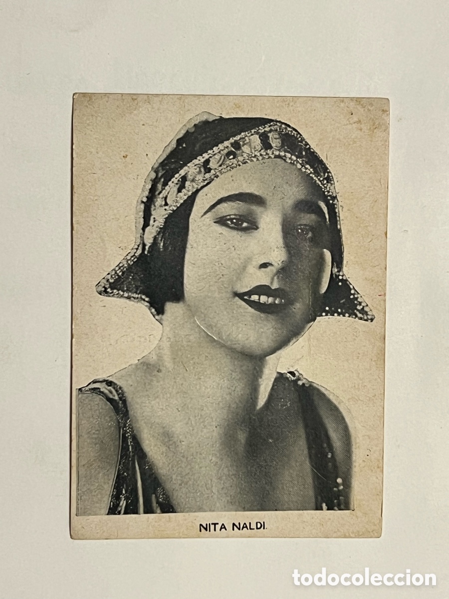 Coleccionismo Cromos antiguos: NITA NALDI.. Siluetas del Cine. S/B No.2, Casa Bastida, Barcelona (10x7)