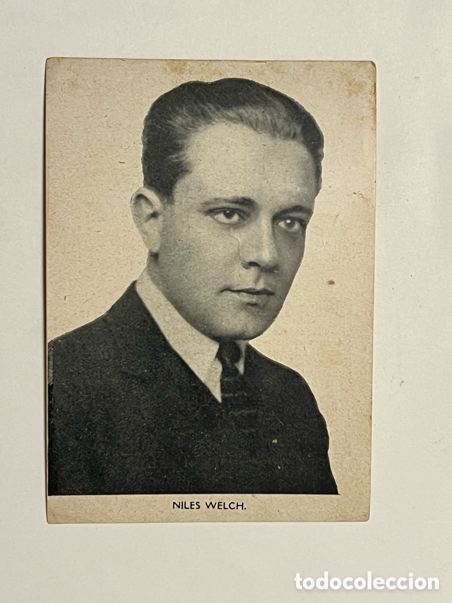 Coleccionismo Cromos antiguos: NIL&Eacute;S WELCH.. Siluetas del Cine. S/B No.1, Casa Bastida, Barcelona (10x7)