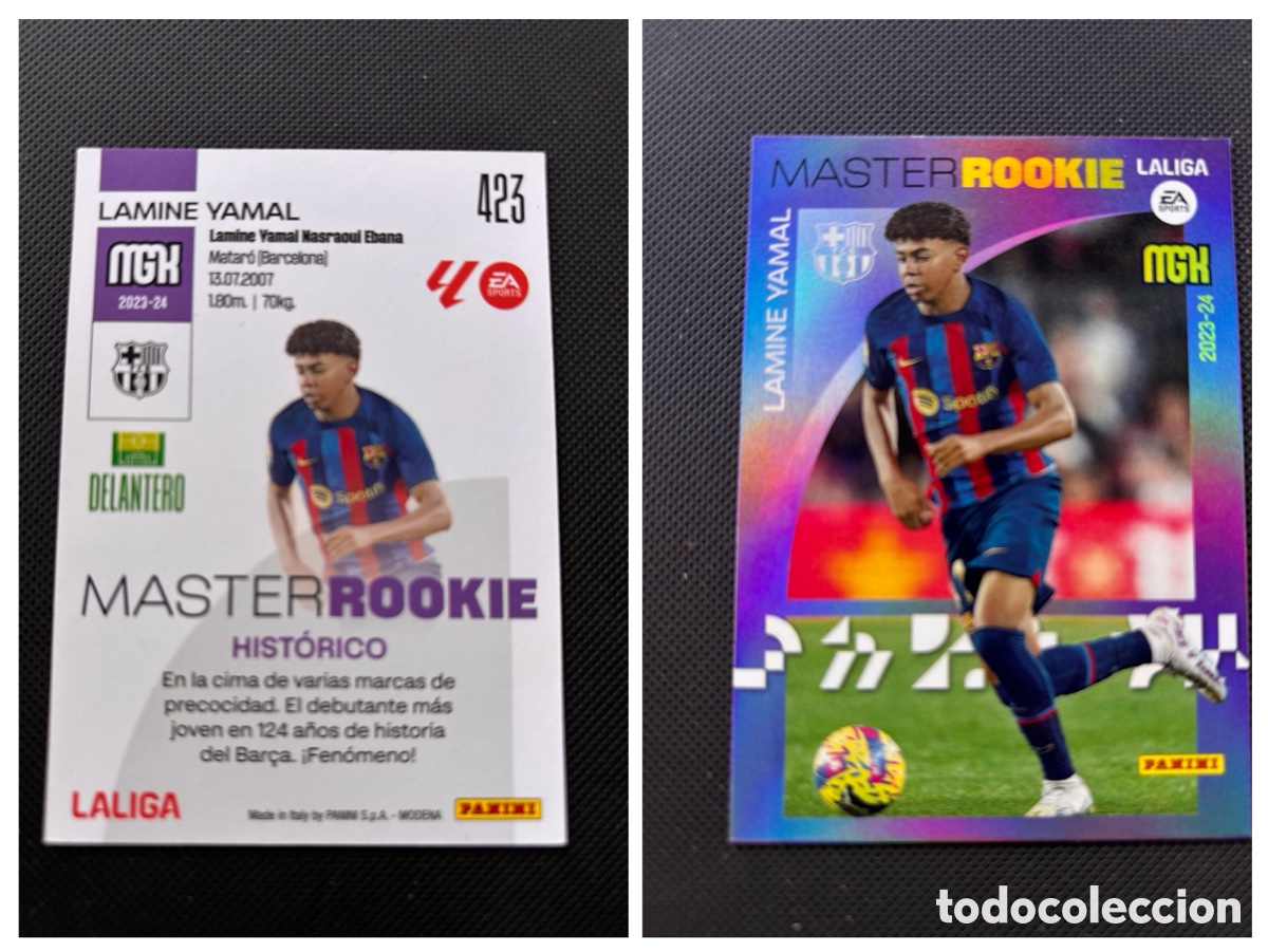 Coleccionismo Cromos antiguos: Cromo Lamine Yamal master rookie perfecto estado