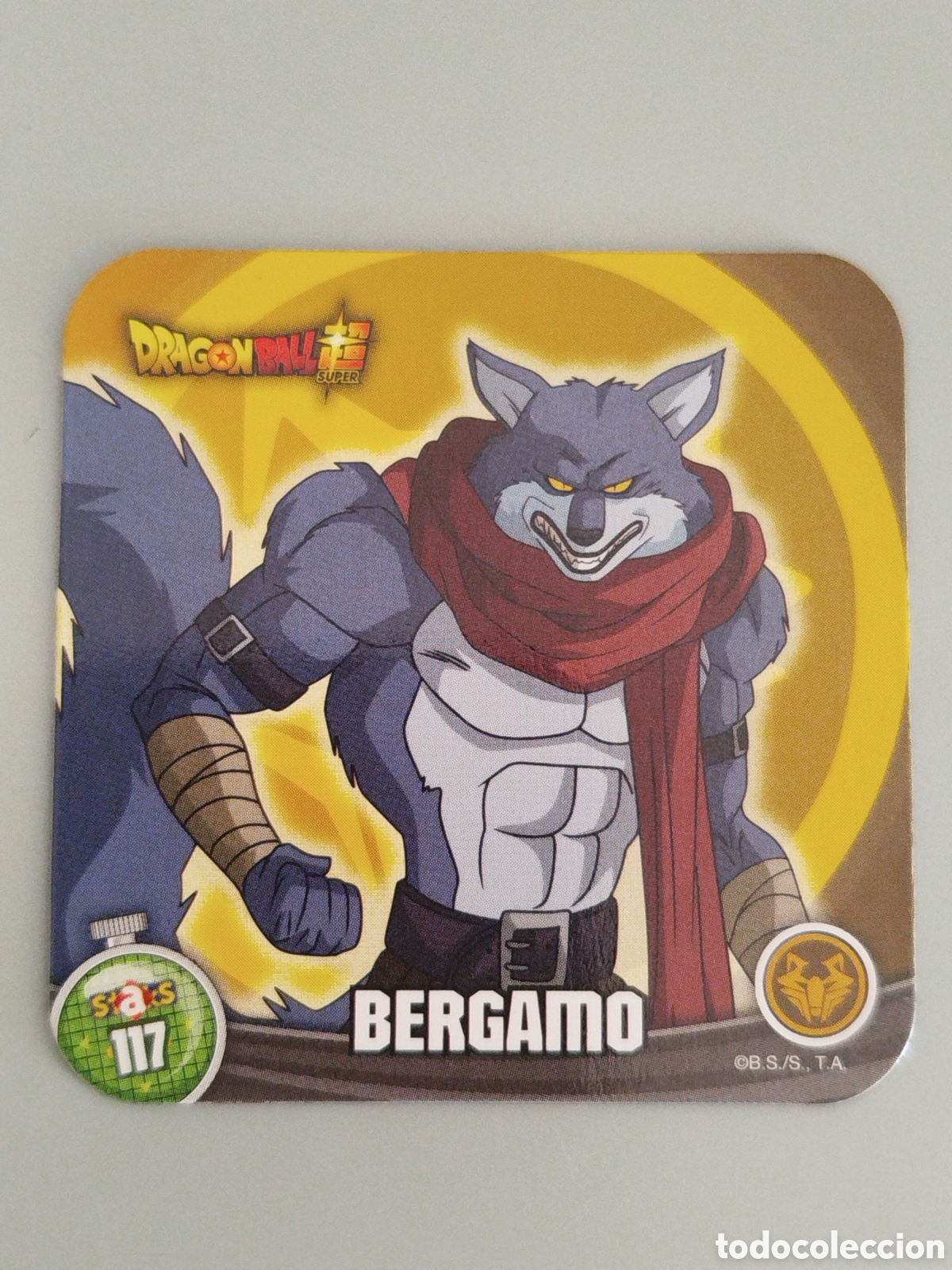Coleccionismo Cromos antiguos: STAKS DRAGON BALL Z - BERGAMO - N&ordm; 117 / 117 - PANINI - IMAN (N7B1)