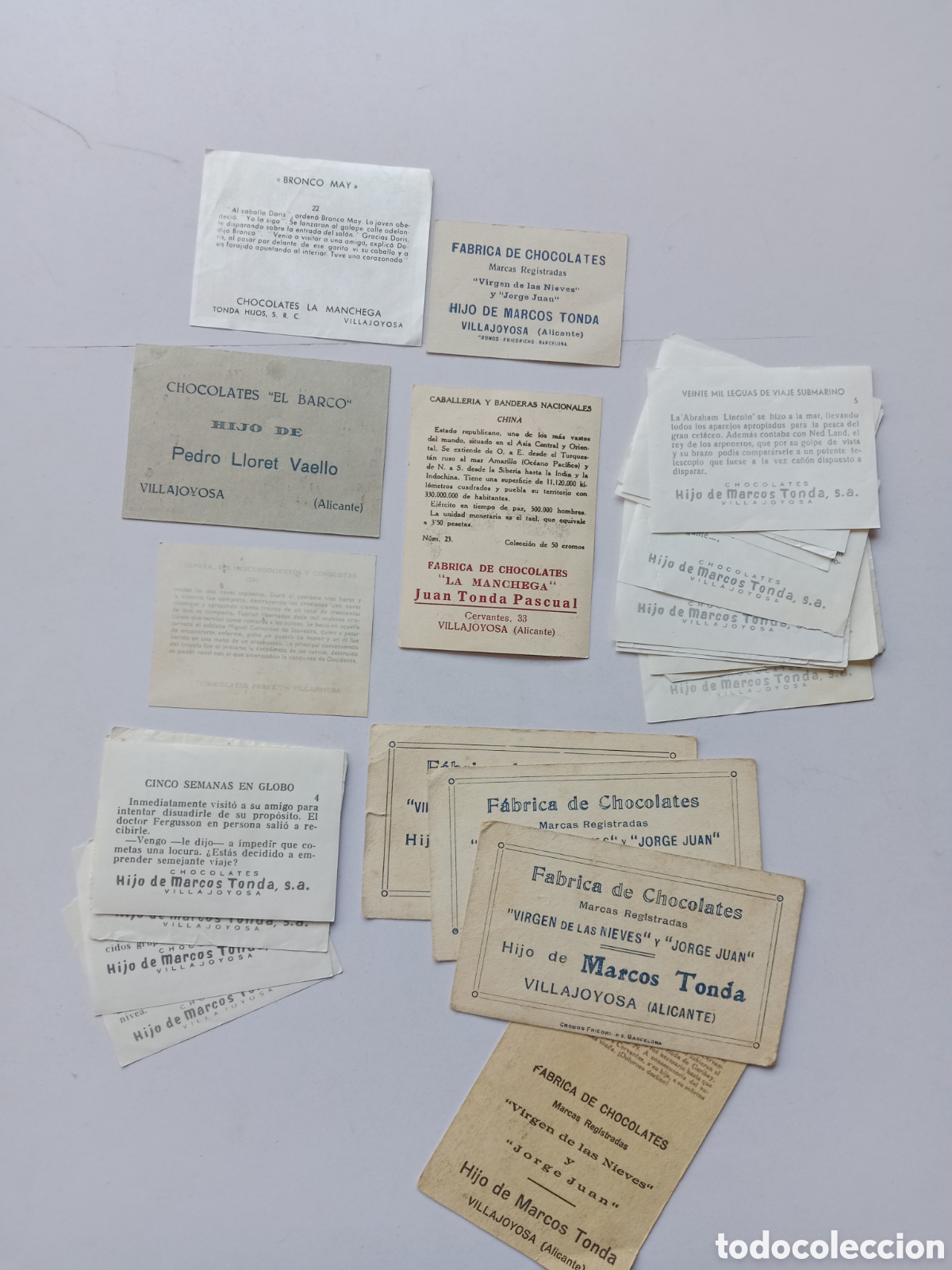 Coleccionismo Cromos antiguos: LOTE cromos de chocolate