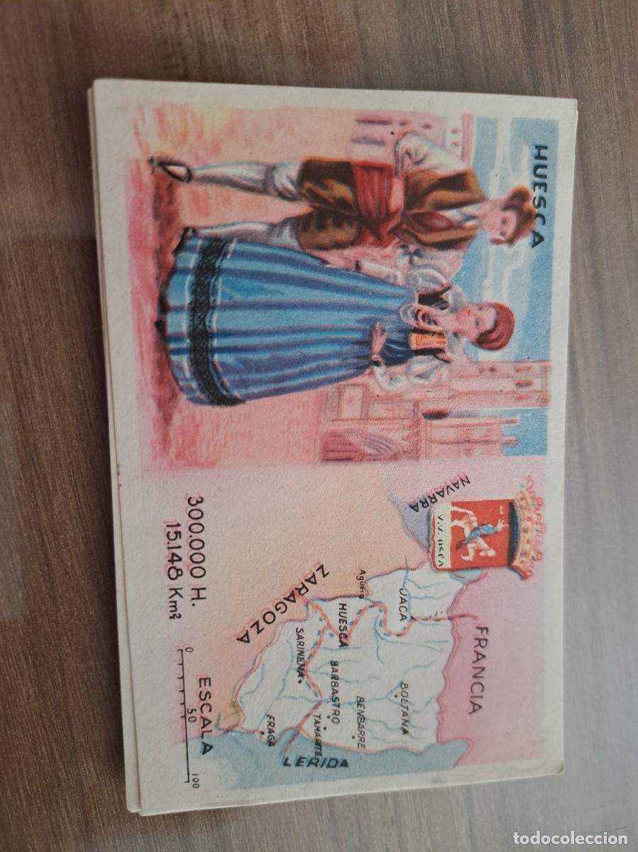 Coleccionismo Cromos antiguos: Cromo de Ceregumil a&ntilde;os 50. Regiones de Espa&ntilde;a. Huesca