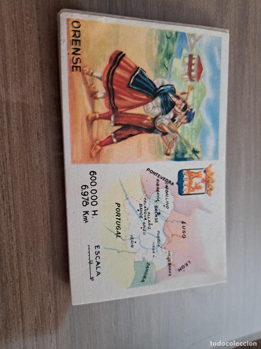 Collectionnisme Cartes &agrave; collectionner anciennes: Cromo de Ceregumil a&ntilde;os 50. Regiones de Espa&ntilde;a. Orense