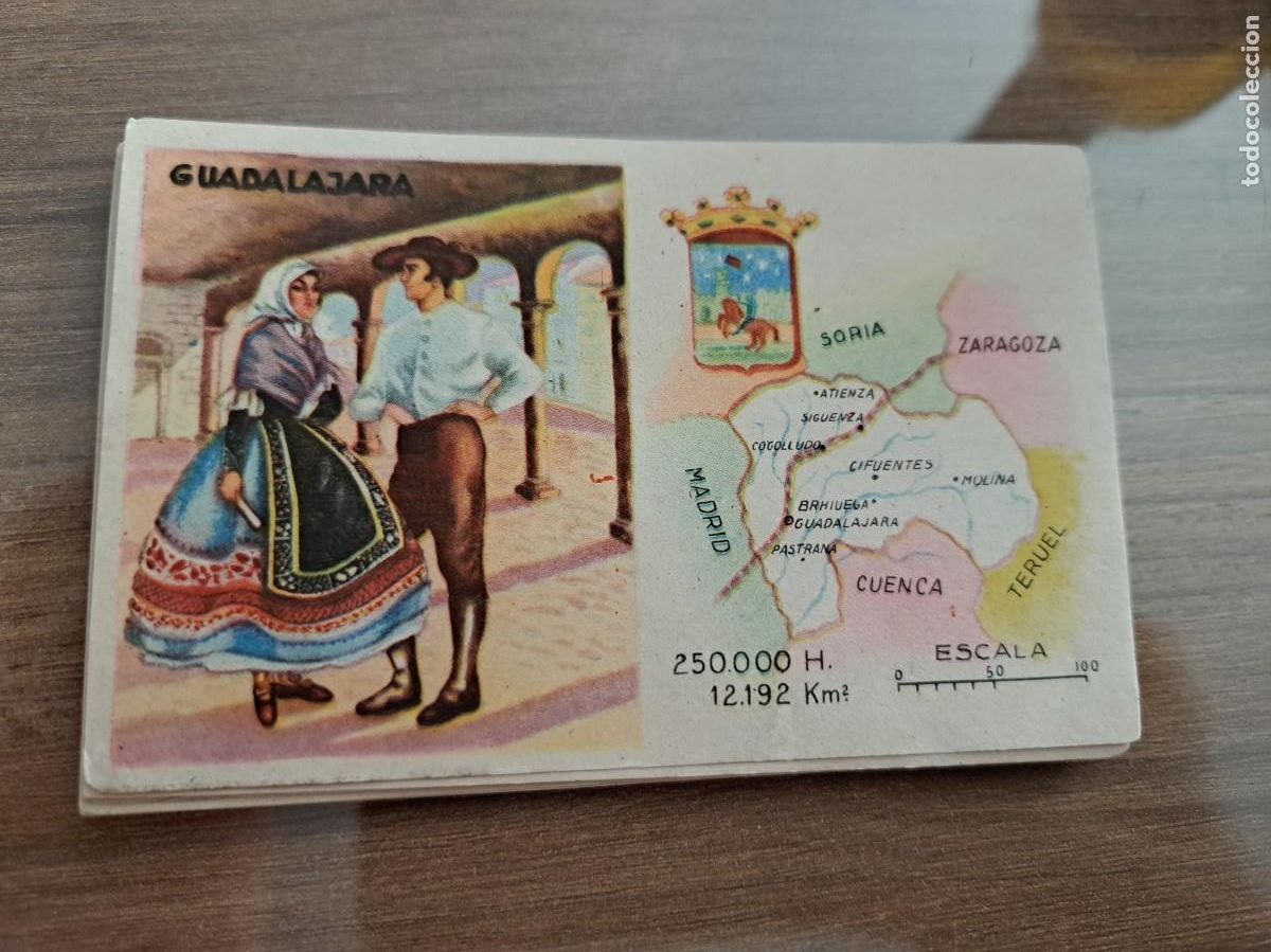 Collezionismo Figurine antiche: Cromo de Ceregumil a&ntilde;os 50. Regiones de Espa&ntilde;a. Guadalajara