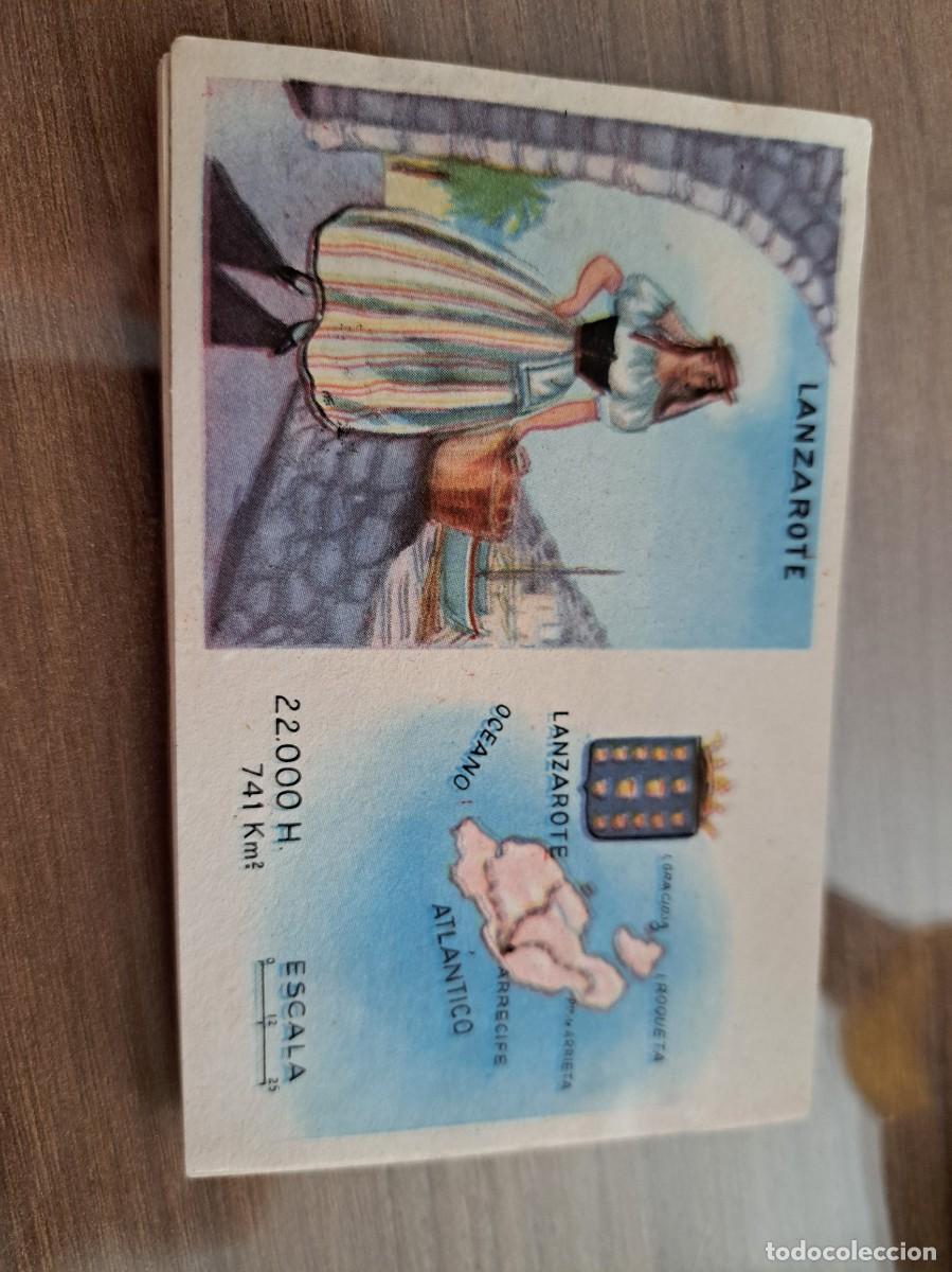 Collectionnisme Cartes &agrave; collectionner anciennes: Cromo de Ceregumil a&ntilde;os 50. Regiones de Espa&ntilde;a. Lanzarote