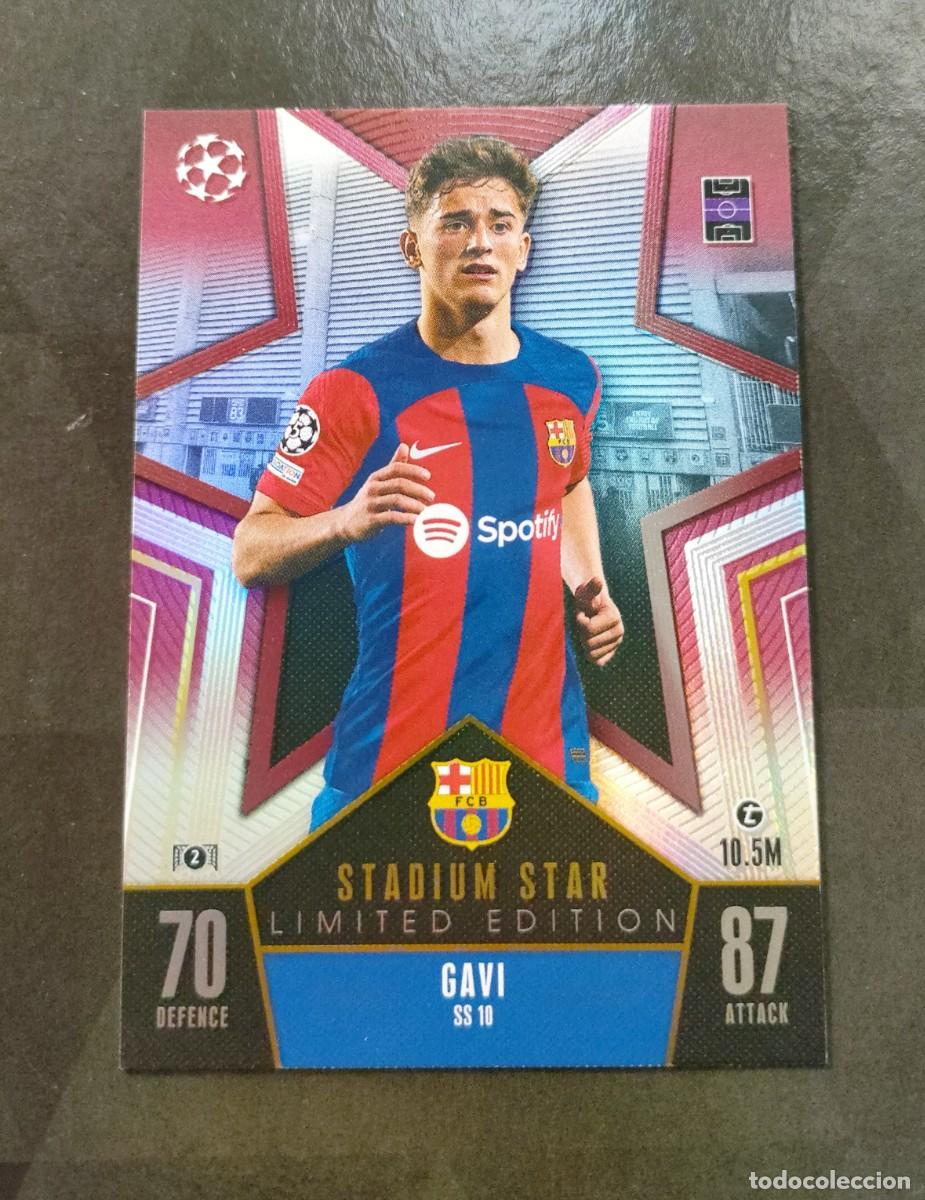 Coleccionismo Cromos antiguos: Gavi SS10 Barcelona Stadium Star Limited Edition Match Attax Champions 2023 2024 23 24