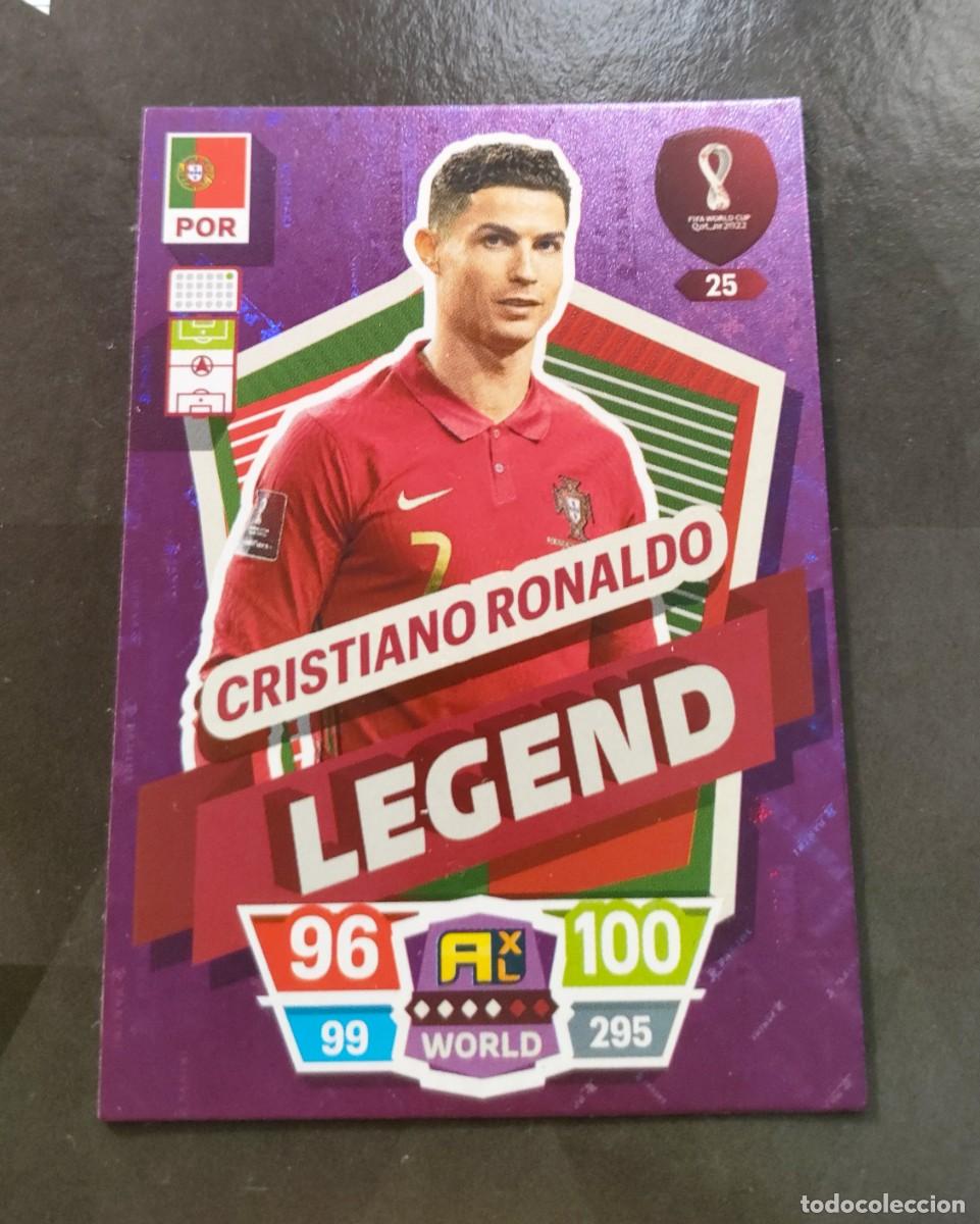 Collezionismo Figurine antiche: CRISTIANO RONALDO LEGEND ADRENALYN N&ordm; 25 MUNDIAL CATAR 2022 PANINI